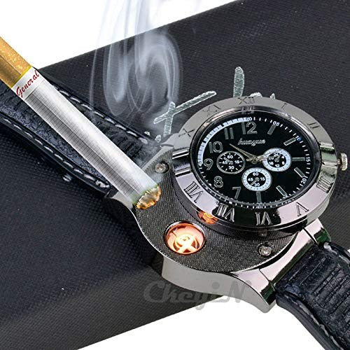 Nextonic ™Men's Military USB Lighter Watch
